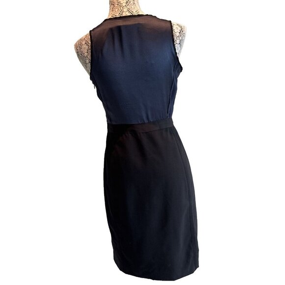 Banana Republic Size 4 Pencil Dress Length 36” silk &Wool-‎ Poly Spandex ZIP - Picture 4 of 16